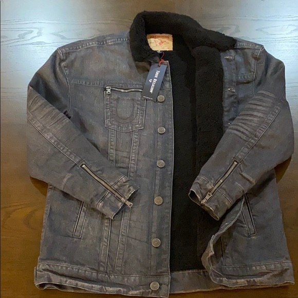 true religion sherpa trucker jacket